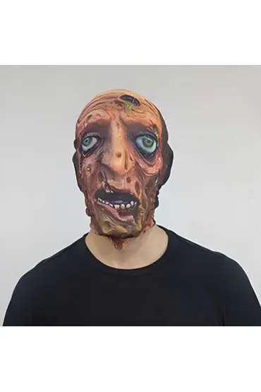 Kafaya Tam Geçmeli Bez Zombie Maskesi - Streç Korku Maskesi - 3D Baskılı Maske Model 8