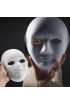 Beyaz Renk Boyanabilir Anonim Tam Yüz Cosplay Maske 24x18 cm