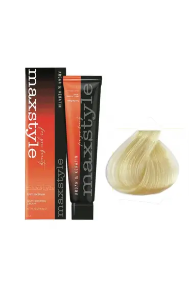 Maxstyle Argan Keratin Saç Boyası 900 Süper Açıcı Sarı x 2 Adet