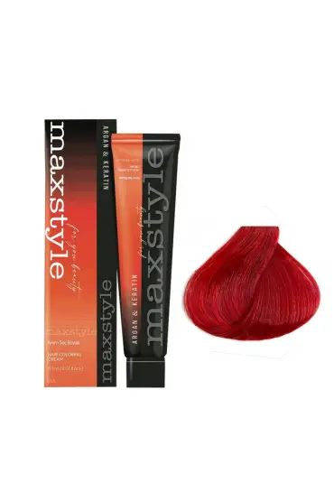 Maxstyle Argan Keratin Saç Boyası Kırmızı x 2 Adet