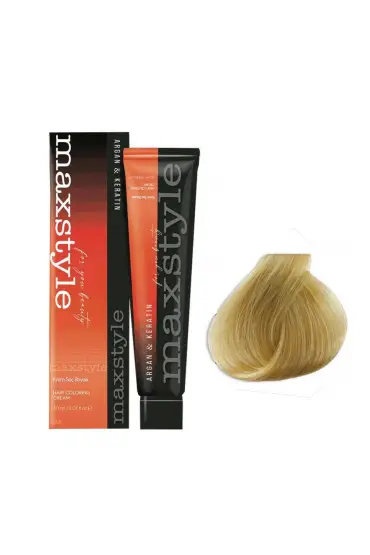 Maxstyle Argan Keratin Saç Boyası 9.3 Sarı Dore  x 2 Adet + Sıvı oksidan 2 Adet