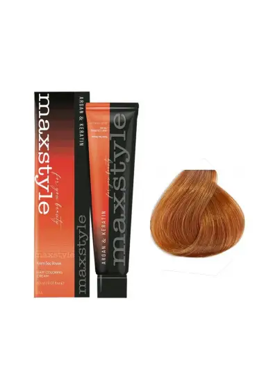 Maxstyle Argan Keratin Saç Boyası 8.43 Sultan Bakırı