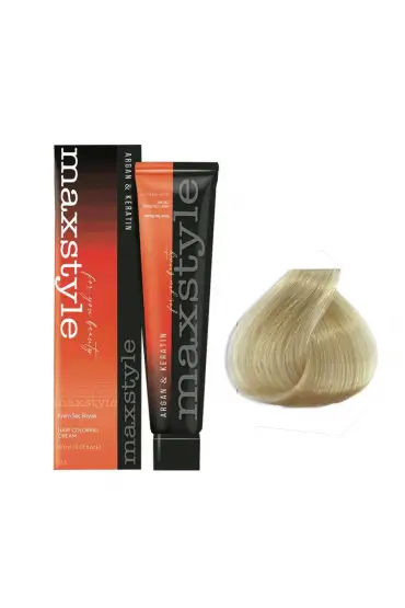 Maxstyle Argan Keratin Saç Boyası 901 Süper Açıcı Küllü Sarı x 3 Adet