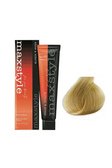 Maxstyle Argan Keratin Saç Boyası 9.3 Sarı Dore  x 3 Adet + Sıvı oksidan 3 Adet