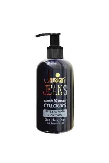 Jamaican Jeans Color Su Bazlı Saç Boyası 250 ml Patlıcan Moru x 4 Adet