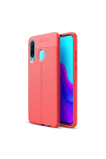  Huawei P30 Lite Kılıf Focus Derili Silikon - Ürün Rengi : Siyah