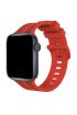  Apple Watch 42mm Kr408 Çizgili Silikon Kordon - Ürün Rengi : Siyah