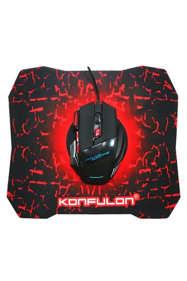  G2 Rgb Işıklı Kablolu Gamer Mouse + Mouse Pad - Ürün Rengi : Siyah