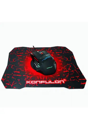  G2 Rgb Işıklı Kablolu Gamer Mouse + Mouse Pad - Ürün Rengi : Siyah