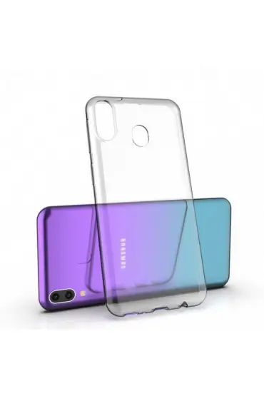  Samsung Galaxy A60 Kılıf Lüx  Silikon - Ürün Rengi : Şeffaf