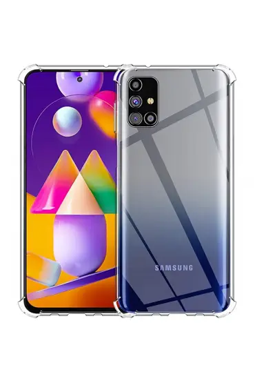  Samsung Galaxy M31s Kılıf Olex Tpu Silikon - Ürün Rengi : Şeffaf