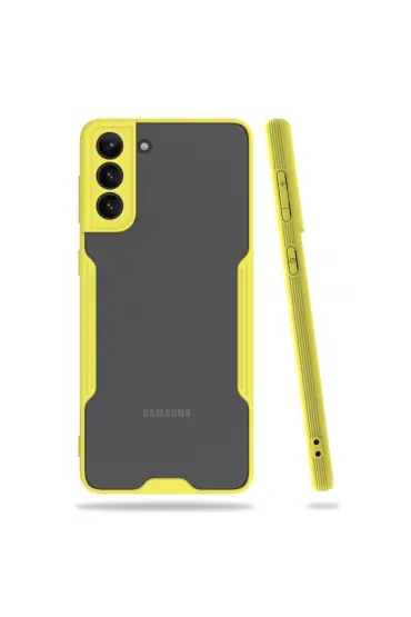  Samsung Galaxy S21 Plus Kılıf Platin Silikon - Ürün Rengi : Pembe