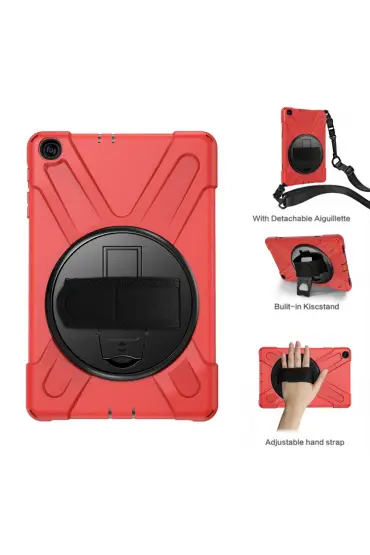  Samsung Galaxy T510 Tab A 10.1 Kılıf Amazing Tablet Kapak - Ürün Rengi : Kırmızı