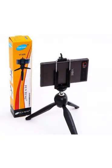  Yt228 Telefon Kamera Tripod Stand - Ürün Rengi : Siyah