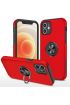  İphone 12 Kılıf Elit Yüzüklü Kapak - Ürün Rengi : Kırmızı