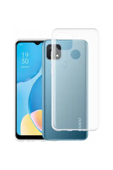  Oppo A15s Kılıf Deluxe 2mm  Silikon - Ürün Rengi : Şeffaf