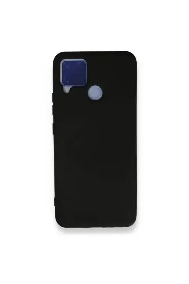  Realme C15 Kılıf Nano İçi Kadife  Silikon - Ürün Rengi : Siyah