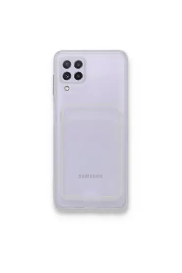  Samsung Galaxy A22 Kılıf Kart  Silikon - Ürün Rengi : Şeffaf