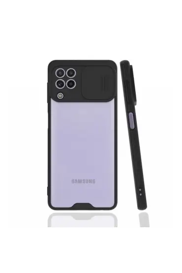 Samsung Galaxy A22 Kılıf Platin Kamera Koruma Silikon - Ürün Rengi : Lila