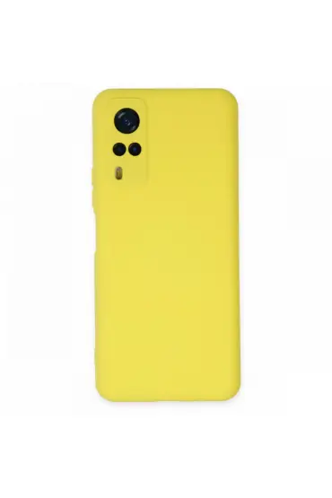  Vivo Y31 2021 Kılıf Nano İçi Kadife  Silikon - Ürün Rengi : Sarı