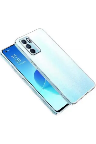  Oppo Reno 6 Kılıf Lüx  Silikon - Ürün Rengi : Şeffaf