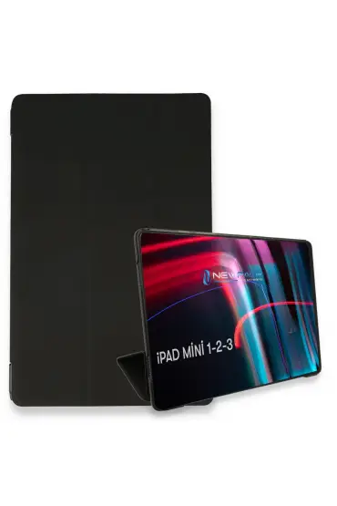  İpad Mini 2 Kılıf Tablet Smart Kılıf - Ürün Rengi : Siyah
