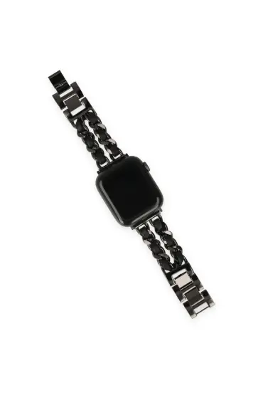  Apple Watch 38mm Kr405 Metal Bakla Kordon - Ürün Rengi : Gümüş