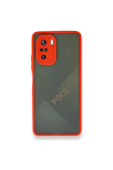  Xiaomi Poco F3 Kılıf Montreal Silikon Kapak - Ürün Rengi : Kırmızı