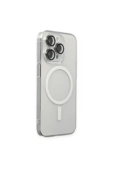  İphone 13 Pro Max Kılıf Kaou Magneticsafe Slim Kapak - Ürün Rengi : Şeffaf