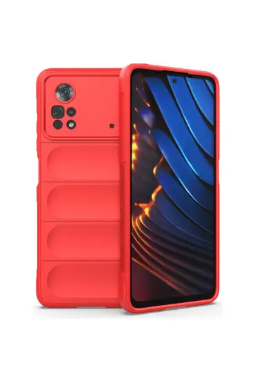  Xiaomi Poco X4 Pro 5g Kılıf Optimum Silikon - Ürün Rengi : Bordo