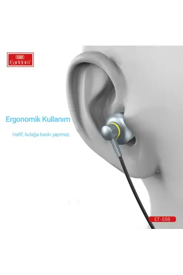  Earldom E68 Type-c Kablolu Kulaklık - Ürün Rengi : Gümüş