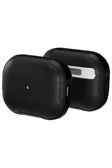  Airpods Pro (1.nesil) Movenchy Mo-a8 Armor Kılıf - Ürün Rengi : Siyah