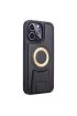  İphone 14 Pro Max Kılıf Merkür Magneticsafe Standlı Kapak - Ürün Rengi : Derin Mor