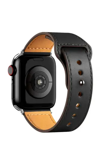  Apple Watch 38mm Kr415 Luaz Deri Kordon - Ürün Rengi : Siyah