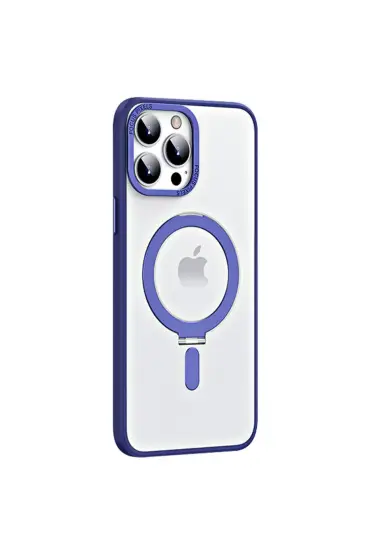  İphone 13 Pro Kılıf Mudo Mat Magneticsafe Kapak - Ürün Rengi : Sierra Blue