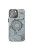  İphone 14 Pro Max Kılıf Mekanik Magsafe Kapak - Ürün Rengi : Füme - 1