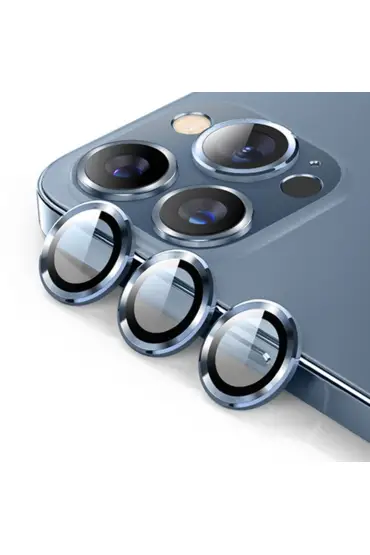  İphone 12 Pro Valdez Metal Kamera Lens - Ürün Rengi : Gümüş