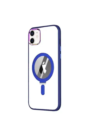  İphone 12 Kılıf Mudo Magneticsafe Standlı Kapak - Ürün Rengi : Sierra Blue