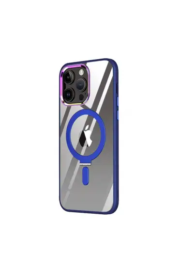  İphone 12 Pro Kılıf Mudo Magneticsafe Standlı Kapak - Ürün Rengi : Sierra Blue