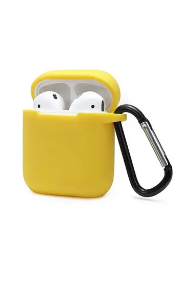  Airpods 2 (2.nesil) Sert Silikon Kılıf - Ürün Rengi : Lila