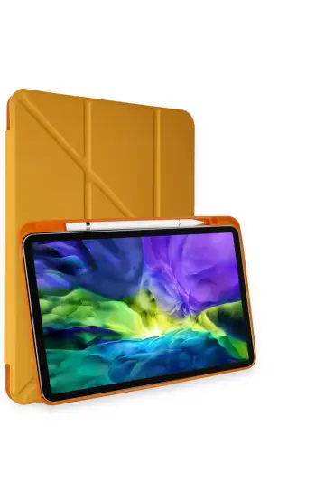  İpad Air 5 (2022) Kılıf Kalemlikli Mars Tablet Kılıfı - Ürün Rengi : Lila
