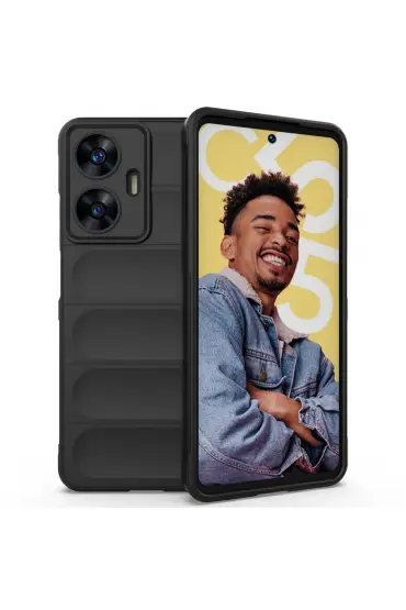  Realme C55 Kılıf Optimum Silikon - Ürün Rengi : Bordo