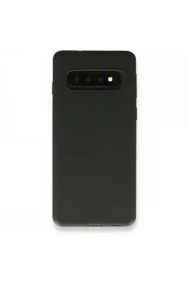  Samsung Galaxy S10 Plus Kılıf First Silikon - Ürün Rengi : Siyah
