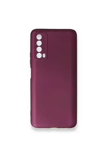  Huawei P Smart 2021 Kılıf First Silikon - Ürün Rengi : Bordo