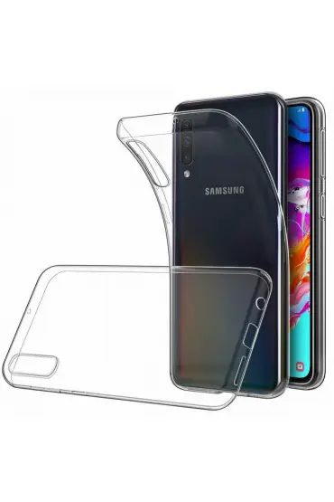  Samsung Galaxy A70 Kılıf Lüx  Silikon - Ürün Rengi : Şeffaf