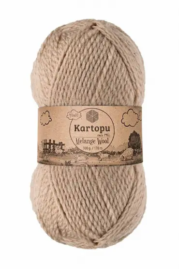 Kartopu Melange Wool El Örgü İpi Kraft K880