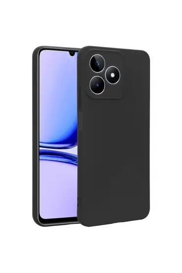  Realme C53 Kılıf First Silikon - Ürün Rengi : Siyah