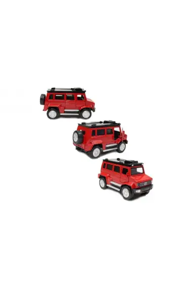  505 Çek Bırak Işıklı Sesli Metal Jeep 12 Cm