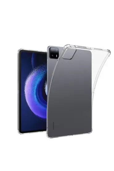  Xiaomi Pad 6 Kılıf Anti  Tablet Silikon - Ürün Rengi : Şeffaf