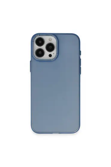  İphone 15 Pro Max Kılıf Modos Metal Kapak - Ürün Rengi : Mavi